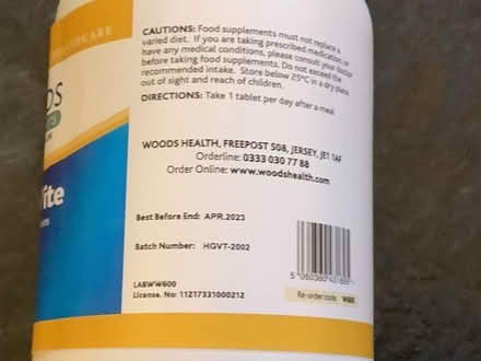 Photo of free Bottle of garlic tablets and a bottle of Vitamin tablets (Tenbury Wells WR15) #2