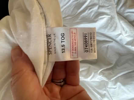 Photo of free 13.5 tog single polyester duvet (Colliers Wood SW19) #2