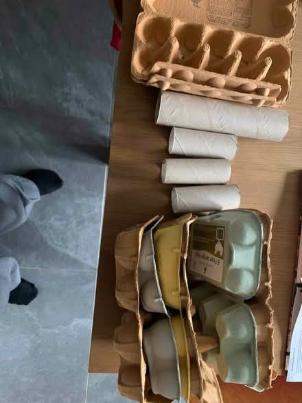 Photo of free 7 egg cartons & various cardboard rolls (Cheadle Hulme SK8) #1