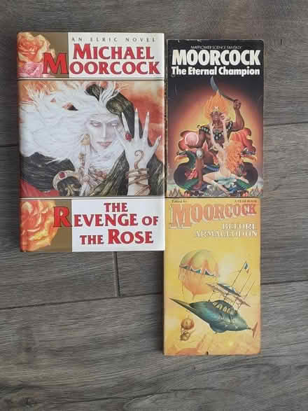 Photo of free Michael Moorcock fantasy novels (Wirksworth DE4) #1