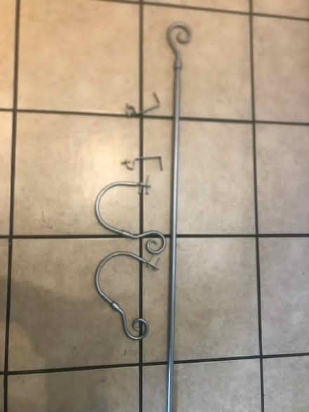 Photo of free Metal Curtain pole and matching hold backs (Sunny Hill DE23) #1