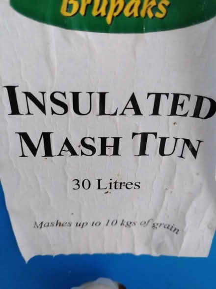 Photo of free Insulating mash tun 30 litres (Amber Valley DE56) #1