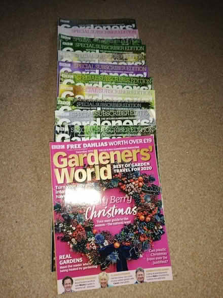 Photo of free Complete set of Gardeners World Magazines 2019 (Aylesford Common ME5) #1