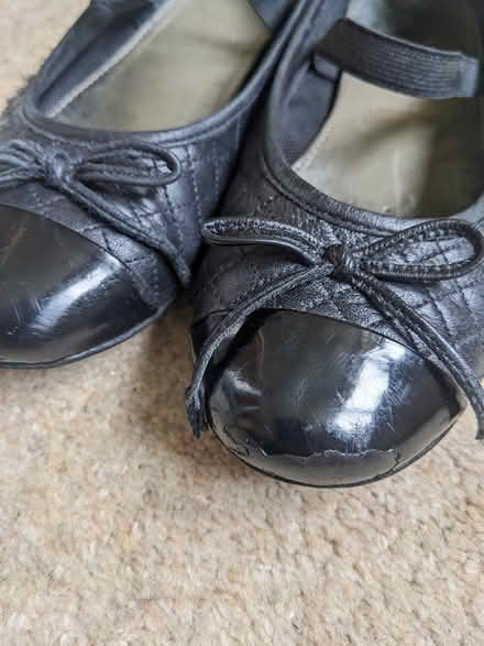 Photo of free Size 2 Black School Shoes Geox (Market Harbourough) #3