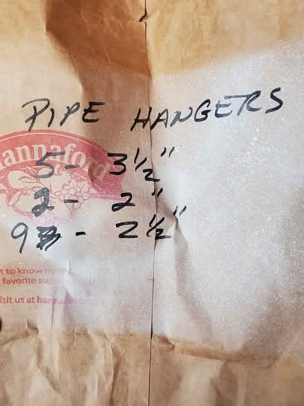 Photo of free Pipe hangers (assorted size) (West Chelmsford) #1
