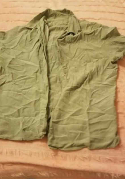 Photo of free Mint green soft suede blouse (Fordham Rd Bronx.) #1
