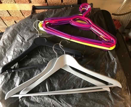 Photo of free Assorted clothes hangers (Woodhall Park SN2) #1