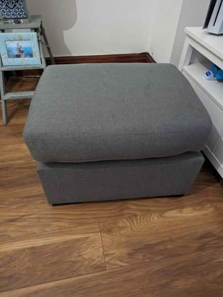 Photo of free Modern Grey Pouffe (Sevenoaks) #1