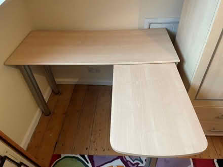 Photo of free Desk with fold out section, and drawers underneath (Tunbridge Wells N. TN4) #1