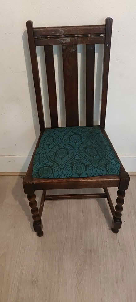 Photo of free Lovely solid wood dining chair (SE23) #1