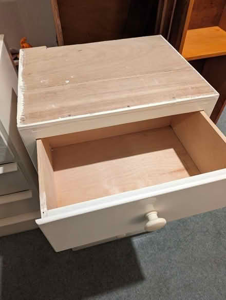 Photo of free Small chest of drawers with unfinished top (Strawberry Hill TW1) #2