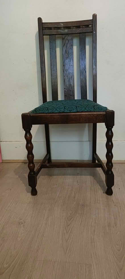 Photo of free Lovely solid wood dining chair (SE23) #2