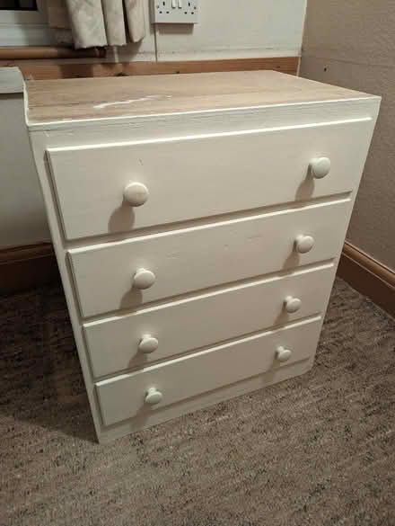 Photo of free Chest of drawers with unfinished top (Strawberry Hill TW1) #1