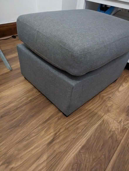 Photo of free Modern Grey Pouffe (Sevenoaks) #2