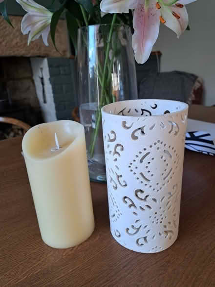 Photo of free Candle holder & candle (Dronfield S18) #1