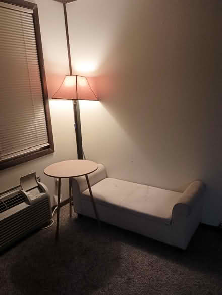 Photo of free Furniture bench, tall lamp, & table (Piqua) #1