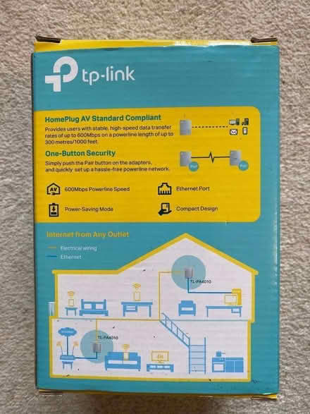 Photo of free AV600 network powerline extender (Hurstpierpoint BN6) #3