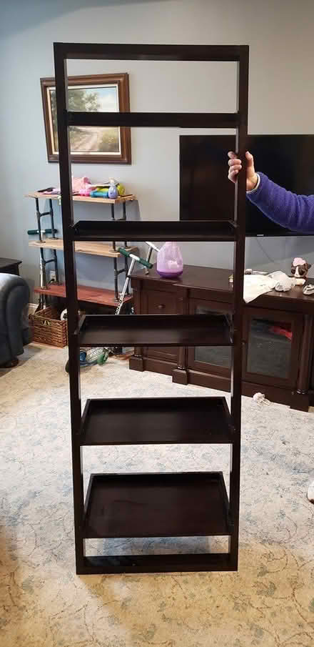Photo of free Leaning bookshelf (435 Quincy St NW) #1