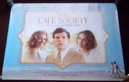 Photo of free NEW 'Cafe Society' Movie poster (S8 Lowedges) #1