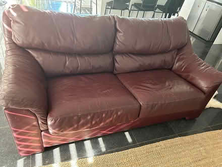 Photo of free 2 Brown Leather Sofas (Kenmore 4069) #1