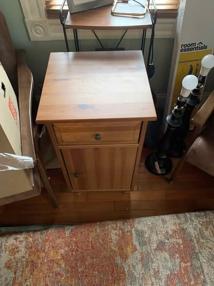 Photo of free Bedside table (Davis square) #2