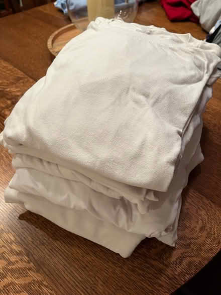 Photo of free Clean white t-shirts…rags? (Belmont) #1