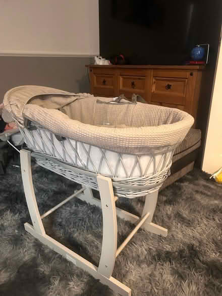 Photo of free Moses basket and rocking stand (Shrewsbury) #1