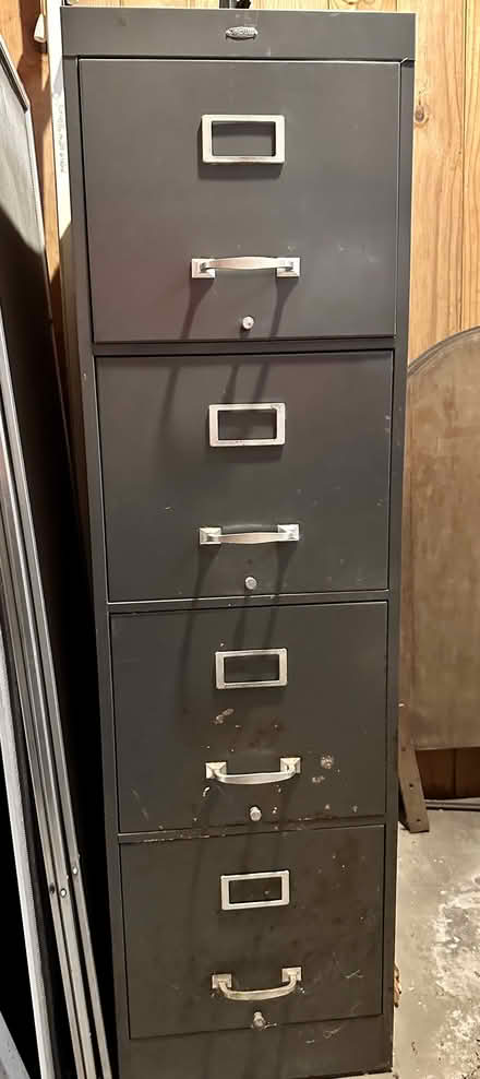 Photo of free Vintage metal filing cabinet (Dearborn) #1