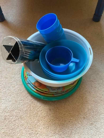 Photo of free Camping plates, bowls, cutlery etc (Walton Cardiff GL20) #1