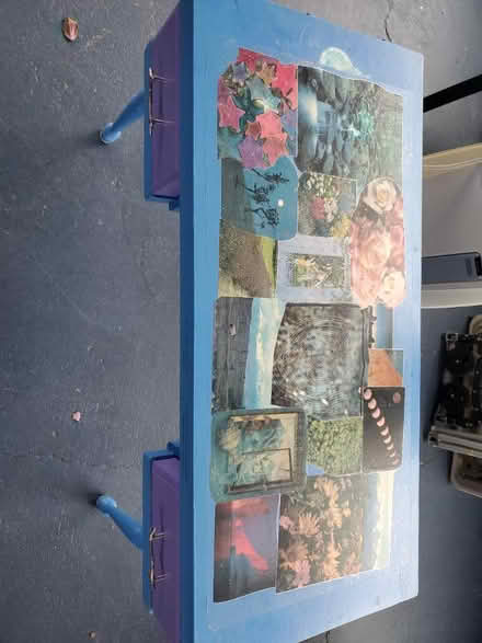 Photo of free Painted wooden desk with chair (Fletcher/Arden) #3