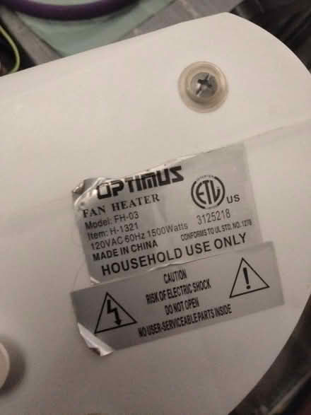 Photo of free Small space heater (Near Rowland St and S 1st Ave) #4