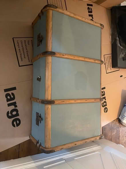 Photo of free Large turquoise storage chest (M21 Manchester) #2