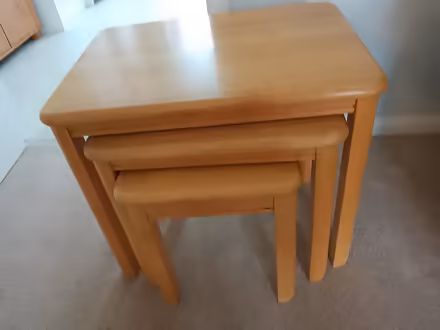 Photo of free Nest of 3 tables (SG7 Baldock) #1