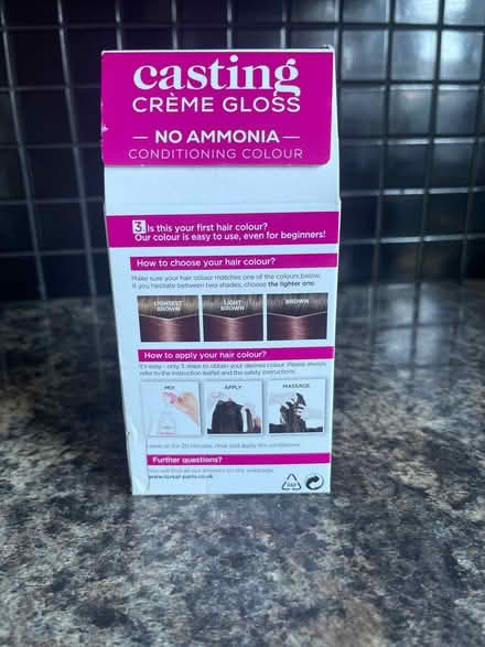 Photo of free L’Oréal 550 mahogany hair colour (baguley M23) #2