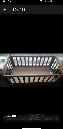 Photo of free wooden rocking crib (dublin south) #1