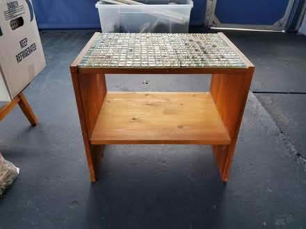 Photo of free Side table with tiled top (Fletcher/Arden) #1