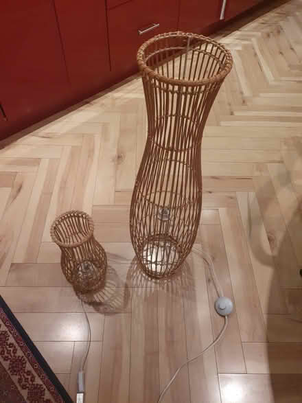 Photo of free 2 rattan floor lamps (dublin south) #2