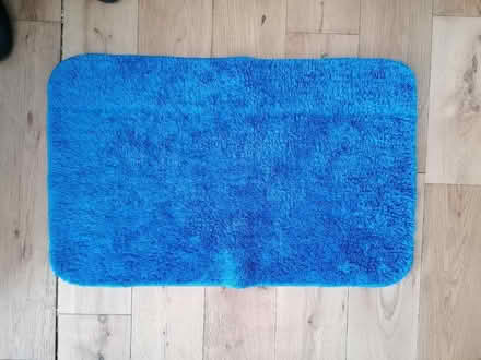 Photo of free Blue Bath mat used good condition (Brentford) #1