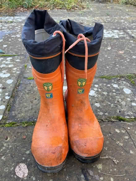 Photo of free Husqvarna chainsaw boots (Tunbridge Wells N. TN4) #2