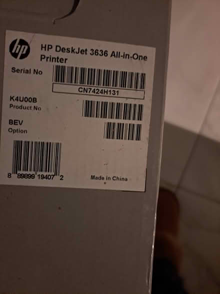Photo of free HP Deskjet printer (Ellesmere Port CH66) #1