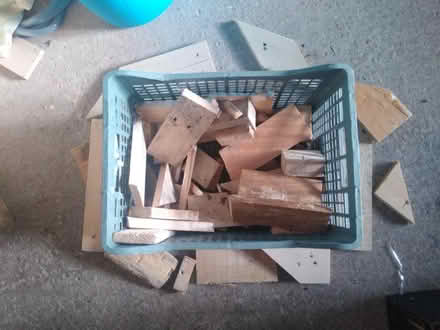 Photo of free 2 boxes of wood offcuts and letters, hearts and flowers etc. (Wellington TF1) #1