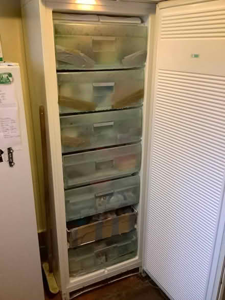 Photo of free White upright freezer. (Aston-by-Stone ST15) #2