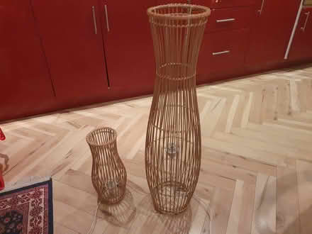 Photo of free 2 rattan floor lamps (dublin south) #1