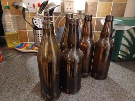 Photo of free 6 brown bottles ideal for home brewing (Canton CF11) #1