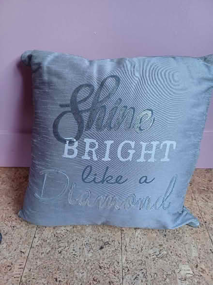 Photo of free Silvery grey cushion (Phoenix Green RG27) #1
