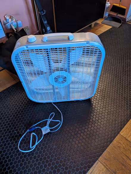 Photo of free wooden dolly & Electric fan 20x20 (Herald Square, Manhattan) #2