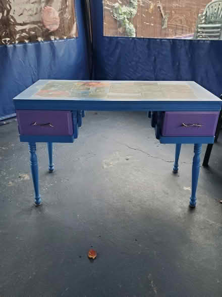 Photo of free Painted wooden desk with chair (Fletcher/Arden) #2