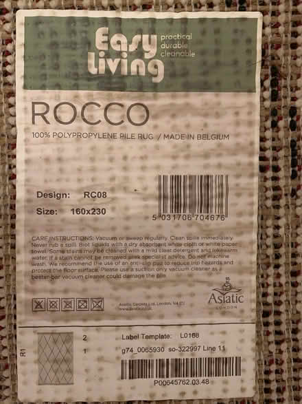 Photo of free Cream rug (DE55 Tibshelf) #2
