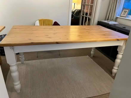 Photo of free Old heavy solid table - needs tlc (Paulton BS39) #1