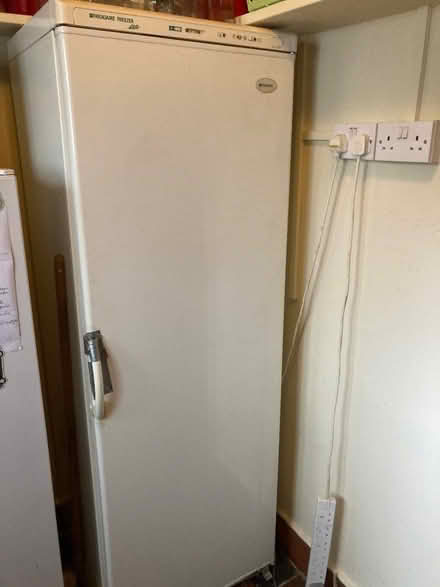 Photo of free White upright freezer. (Aston-by-Stone ST15) #1